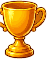 Trofeo dorado de campeón, símbolo del KO final de KO Million